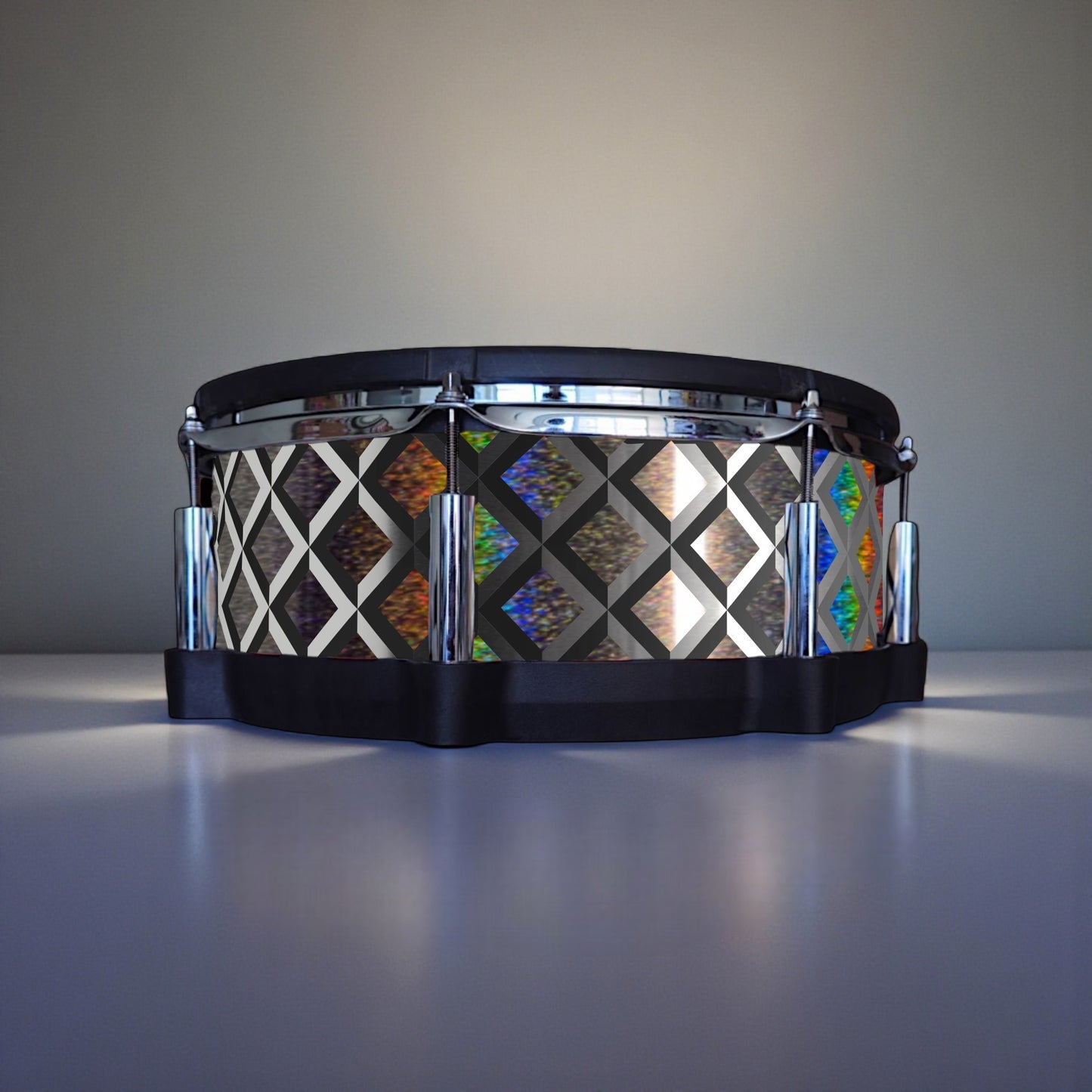 3D Tile Drum Wrap (Black Base)