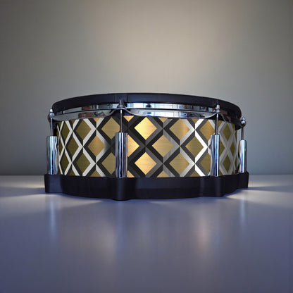 3D Tile Drum Wrap (Black Base)