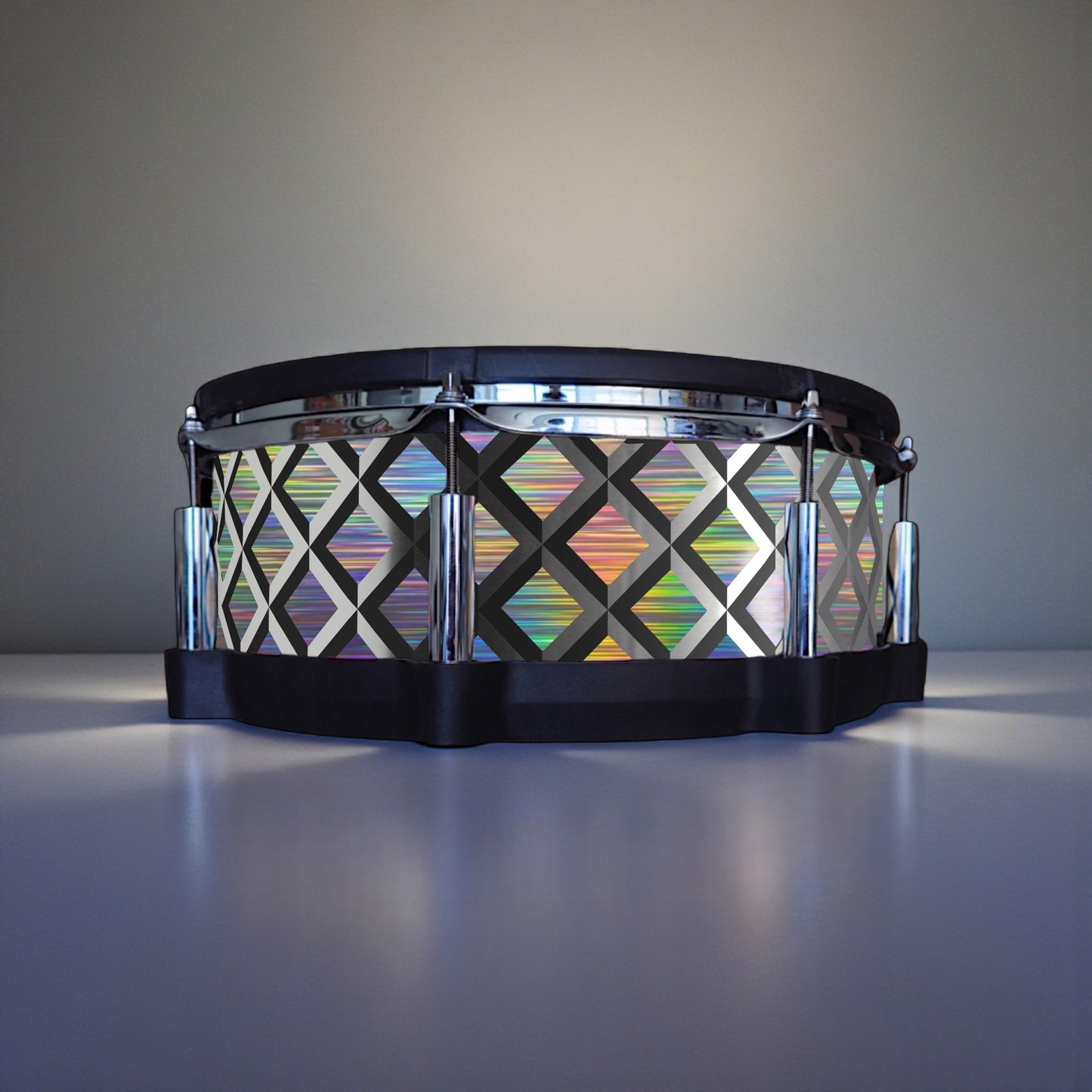 3D Tile Drum Wrap (Black Base)