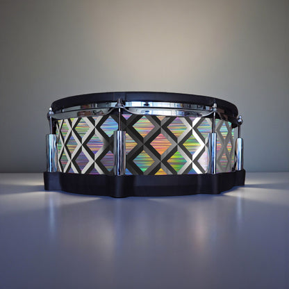 3D Tile Drum Wrap (Black Base)