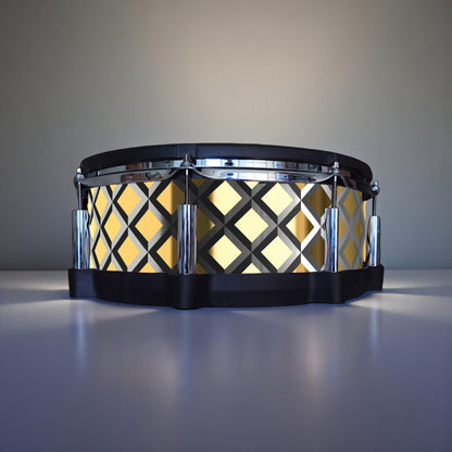 3D Tile Drum Wrap (Black Base)