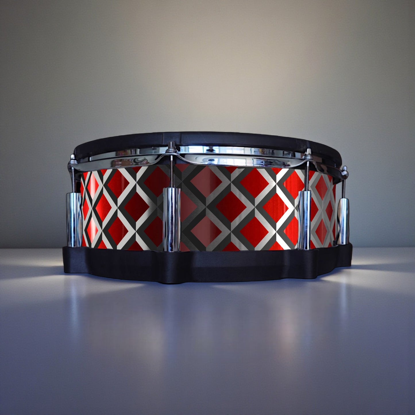 3D Tile Drum Wrap (Black Base)