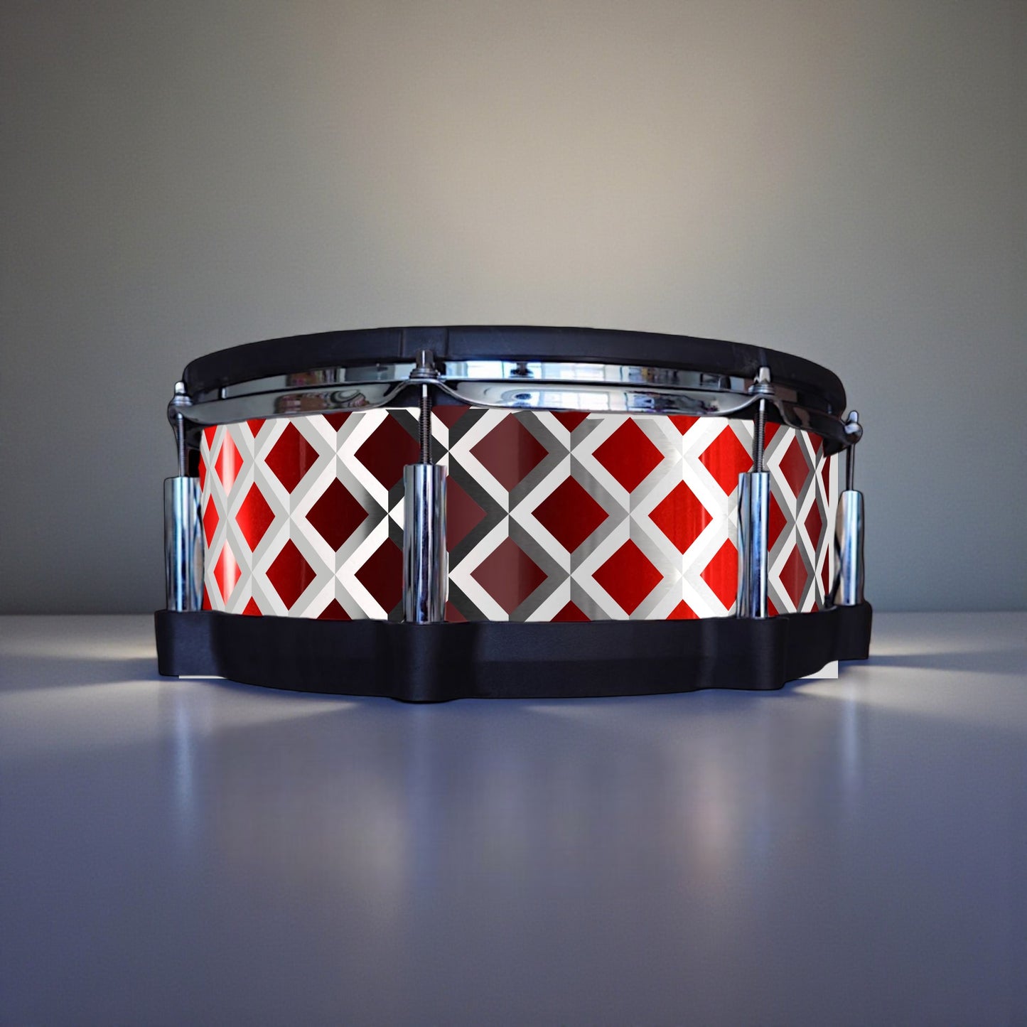 3D Tile Drum Wrap (White Base)