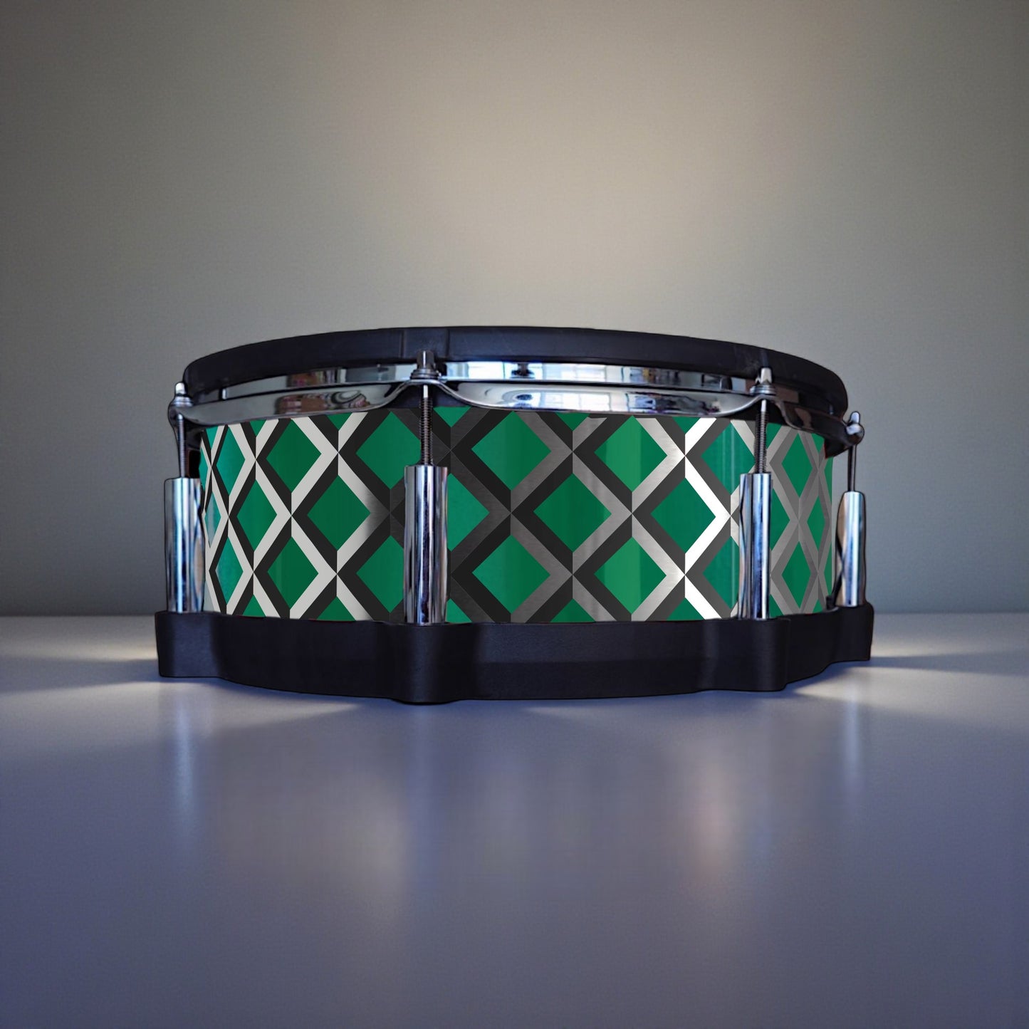 3D Tile Drum Wrap (Black Base)