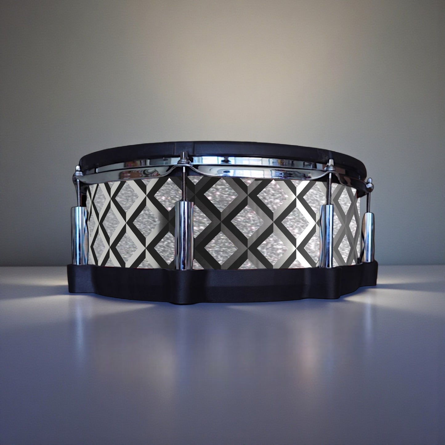 3D Tile Drum Wrap (Black Base)