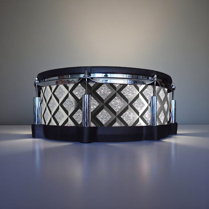 3D Tile Drum Wrap (Black Base)