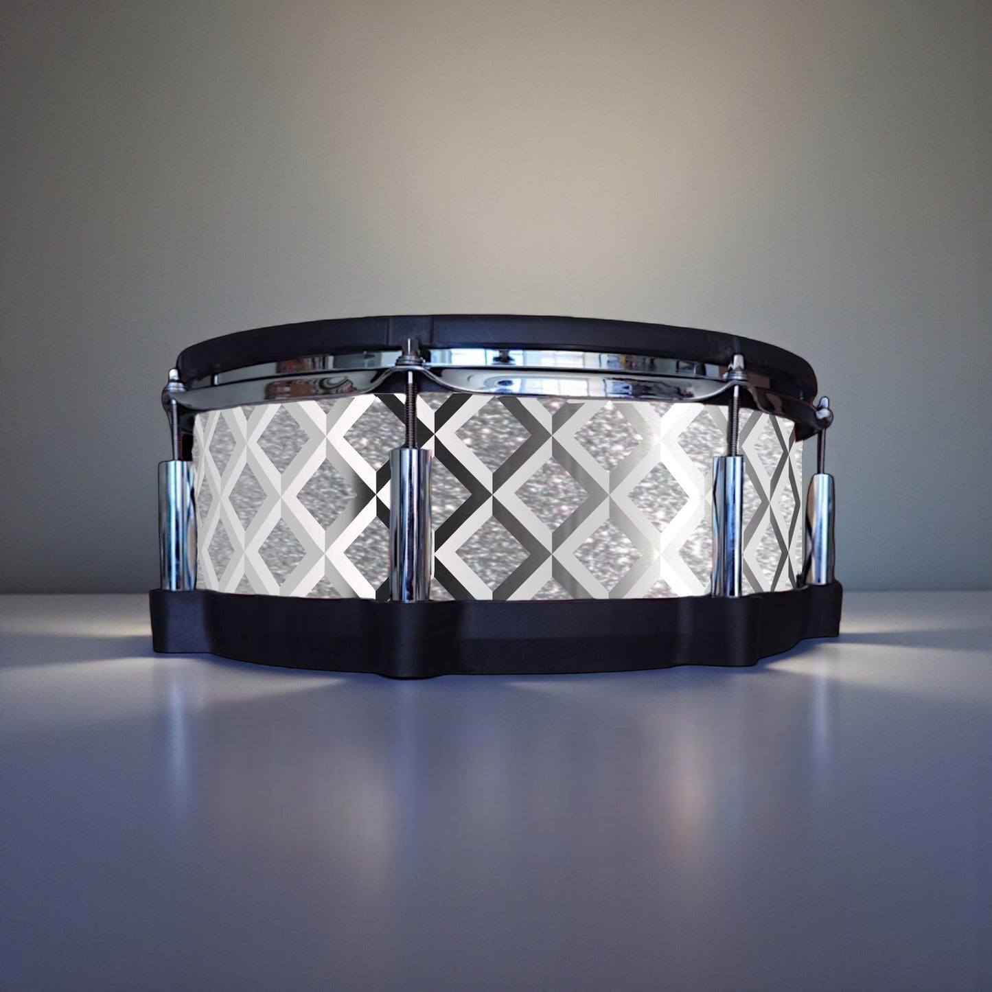 3D Tile Drum Wrap (White Base)