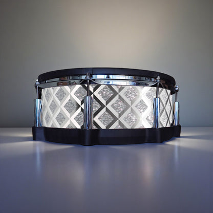 3D Tile Drum Wrap (White Base)