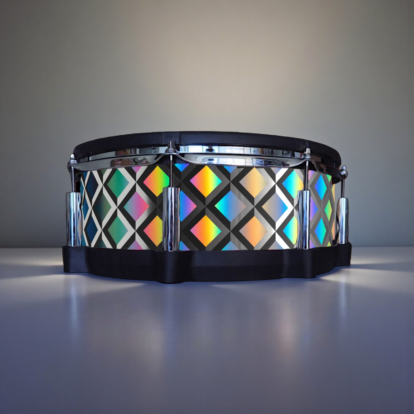 3D Tile Drum Wrap (Black Base)