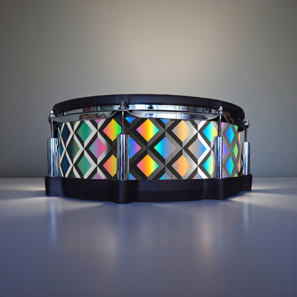 3D Tile Drum Wrap (Black Base)