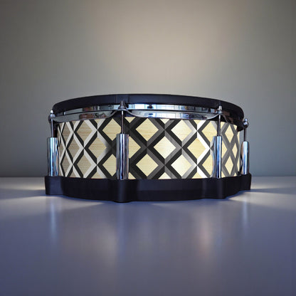 3D Tile Drum Wrap (Black Base)