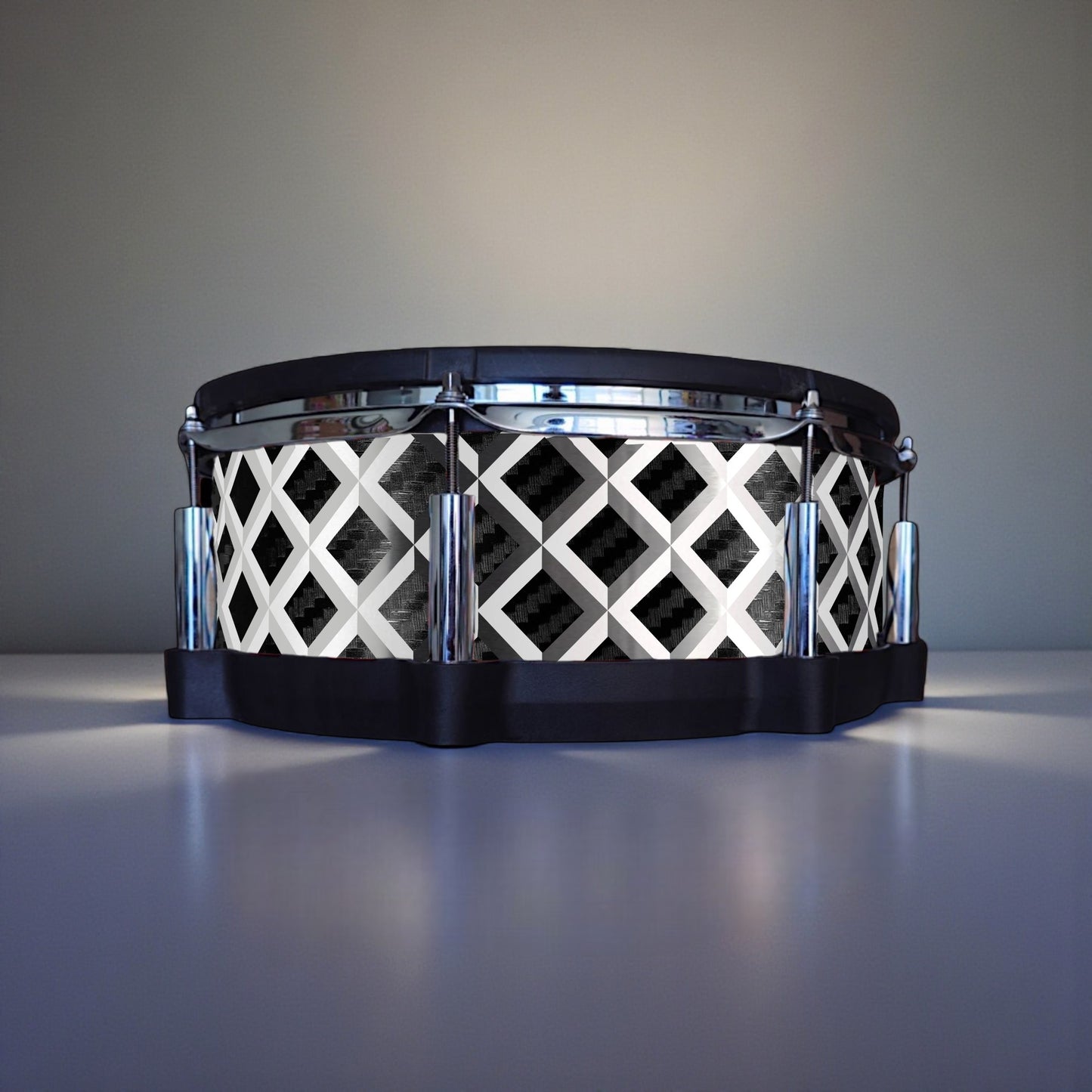 3D Tile Drum Wrap (White Base)