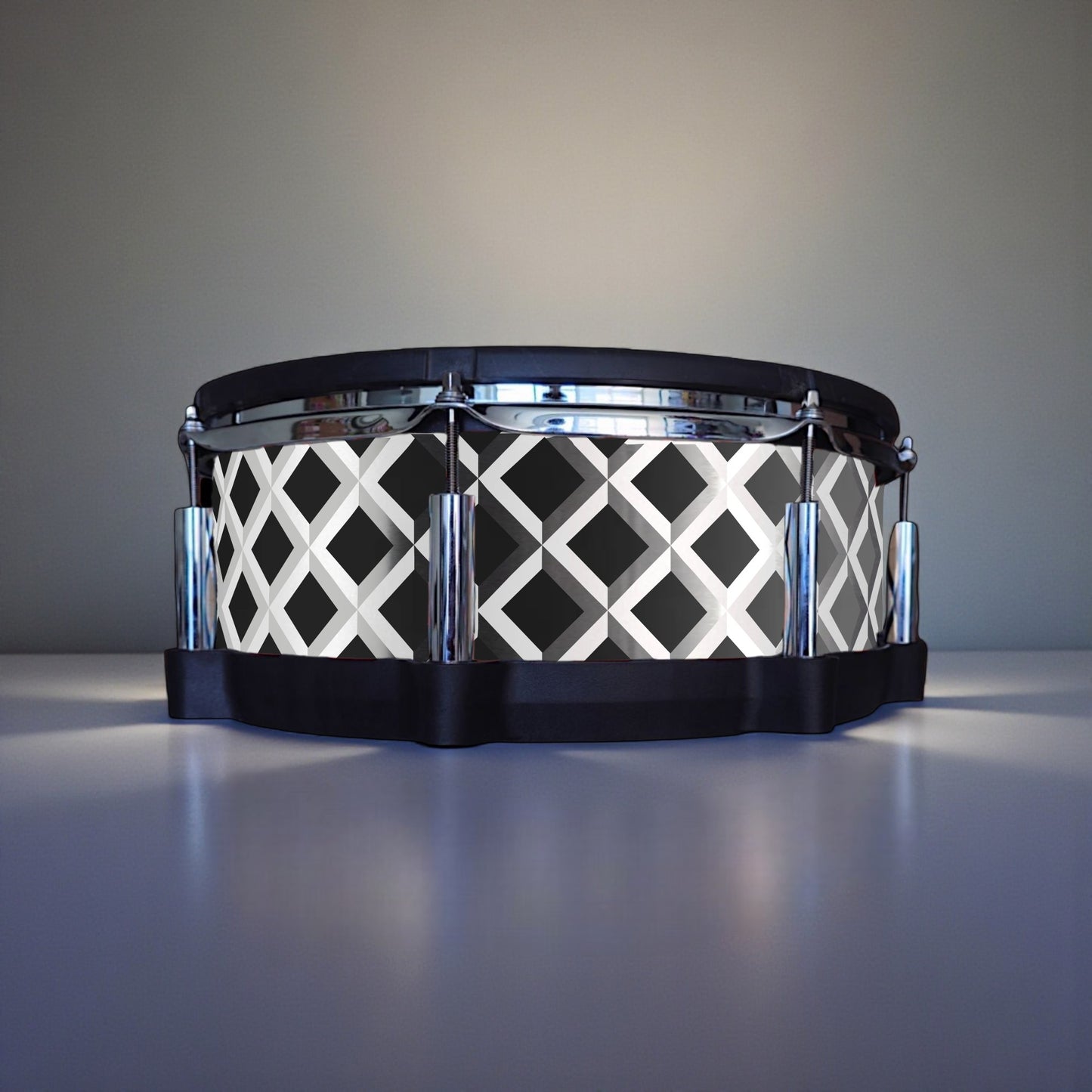 3D Tile Drum Wrap (White Base)