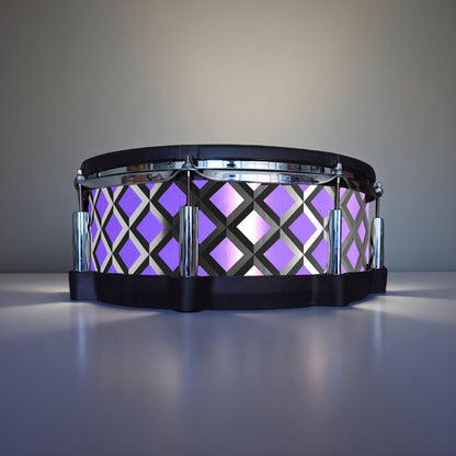 3D Tile Drum Wrap (Black Base)