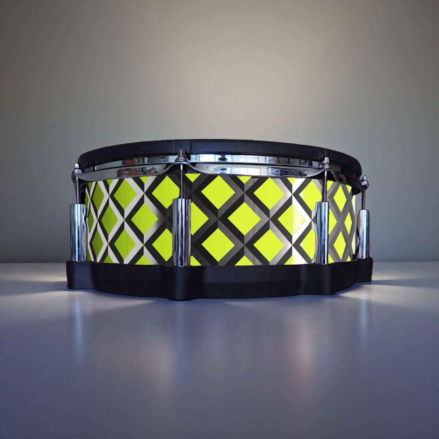 3D Tile Drum Wrap (Black Base)
