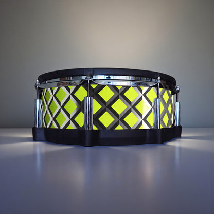 3D Tile Drum Wrap (Black Base)