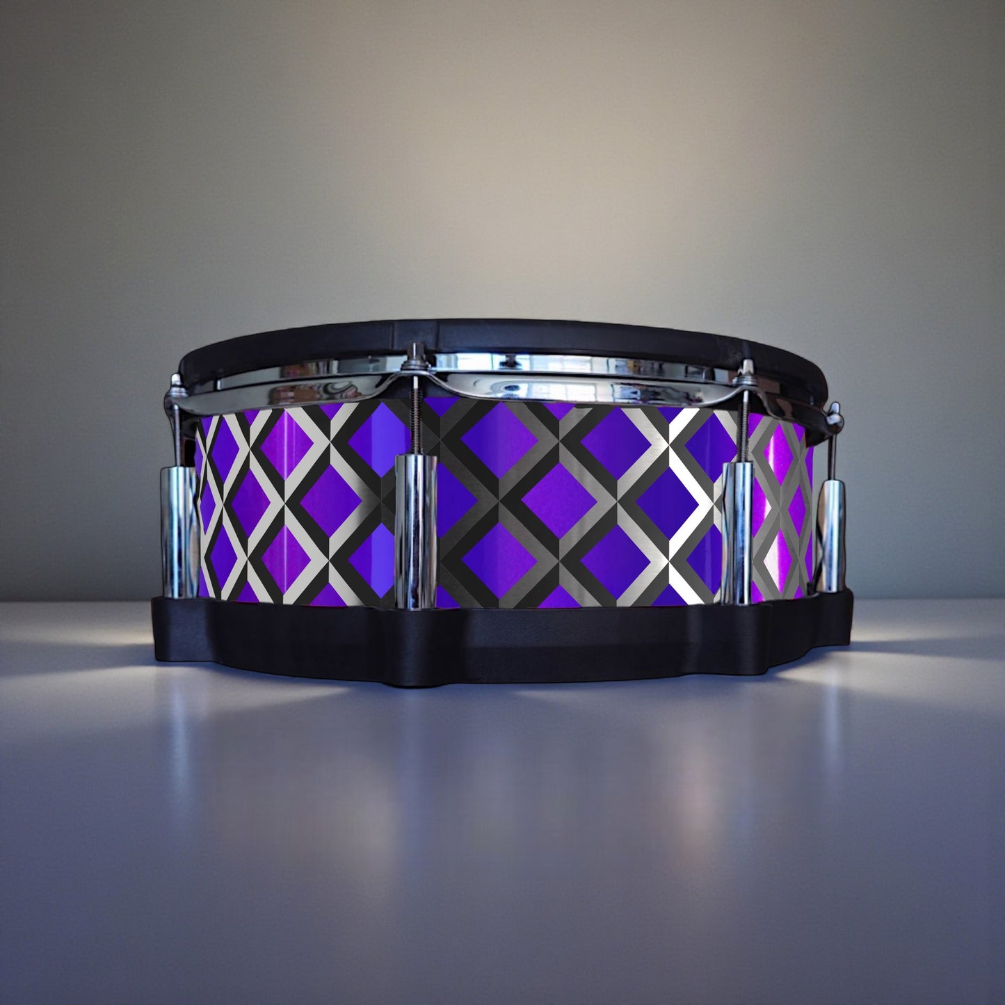 3D Tile Drum Wrap (Black Base)