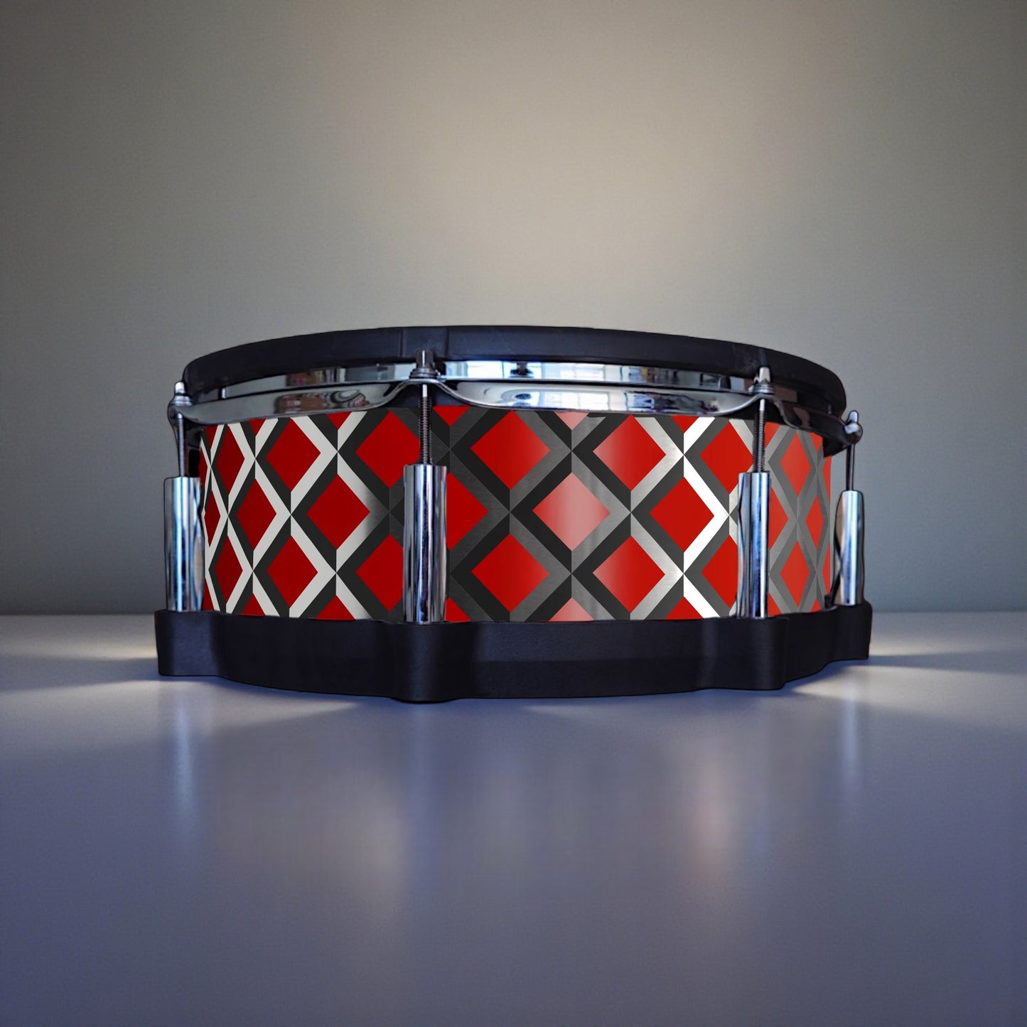 3D Tile Drum Wrap (Black Base)