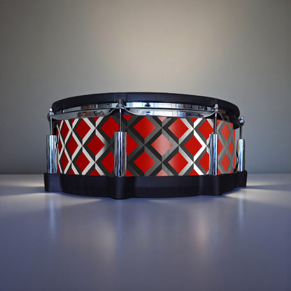 3D Tile Drum Wrap (Black Base)
