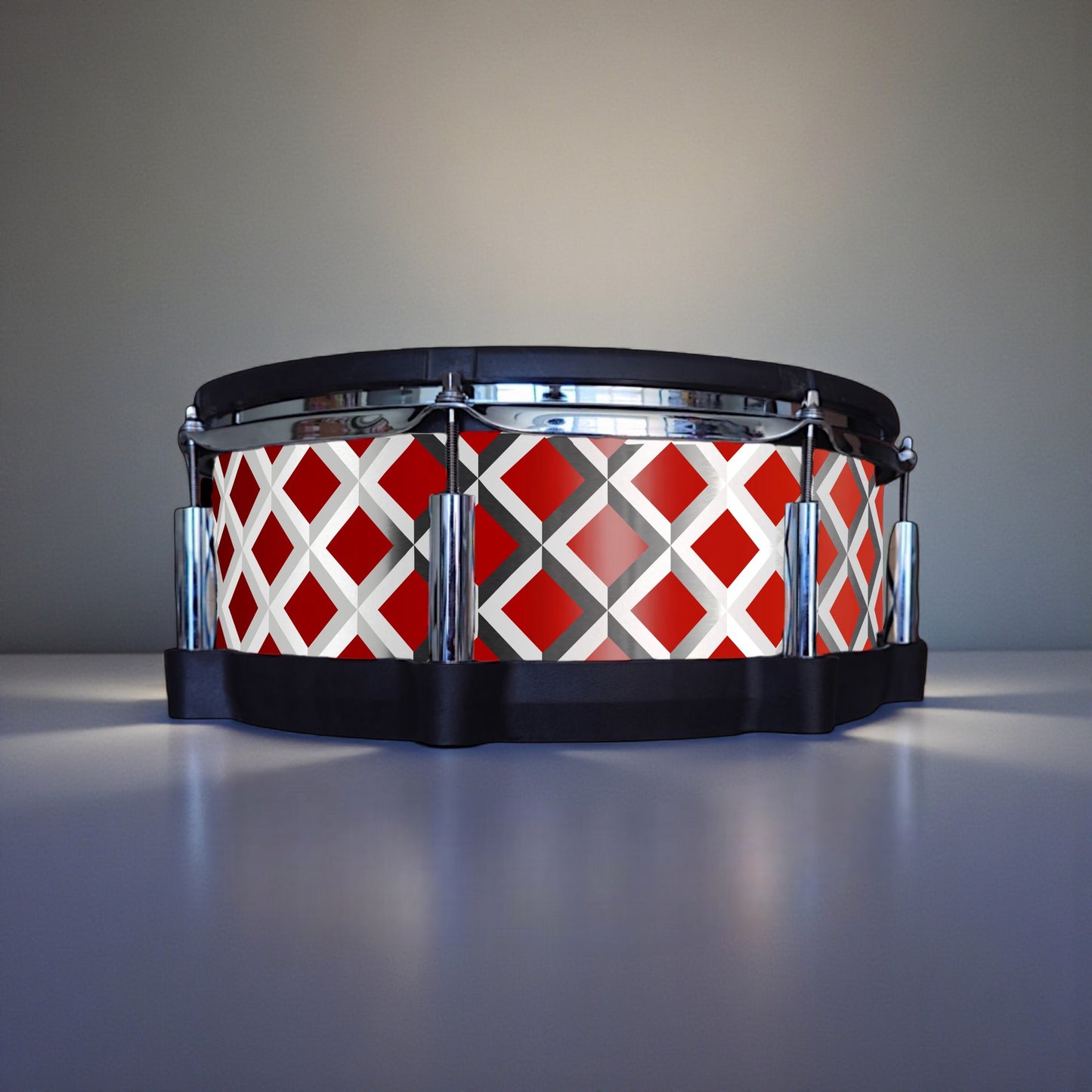 3D Tile Drum Wrap (White Base)