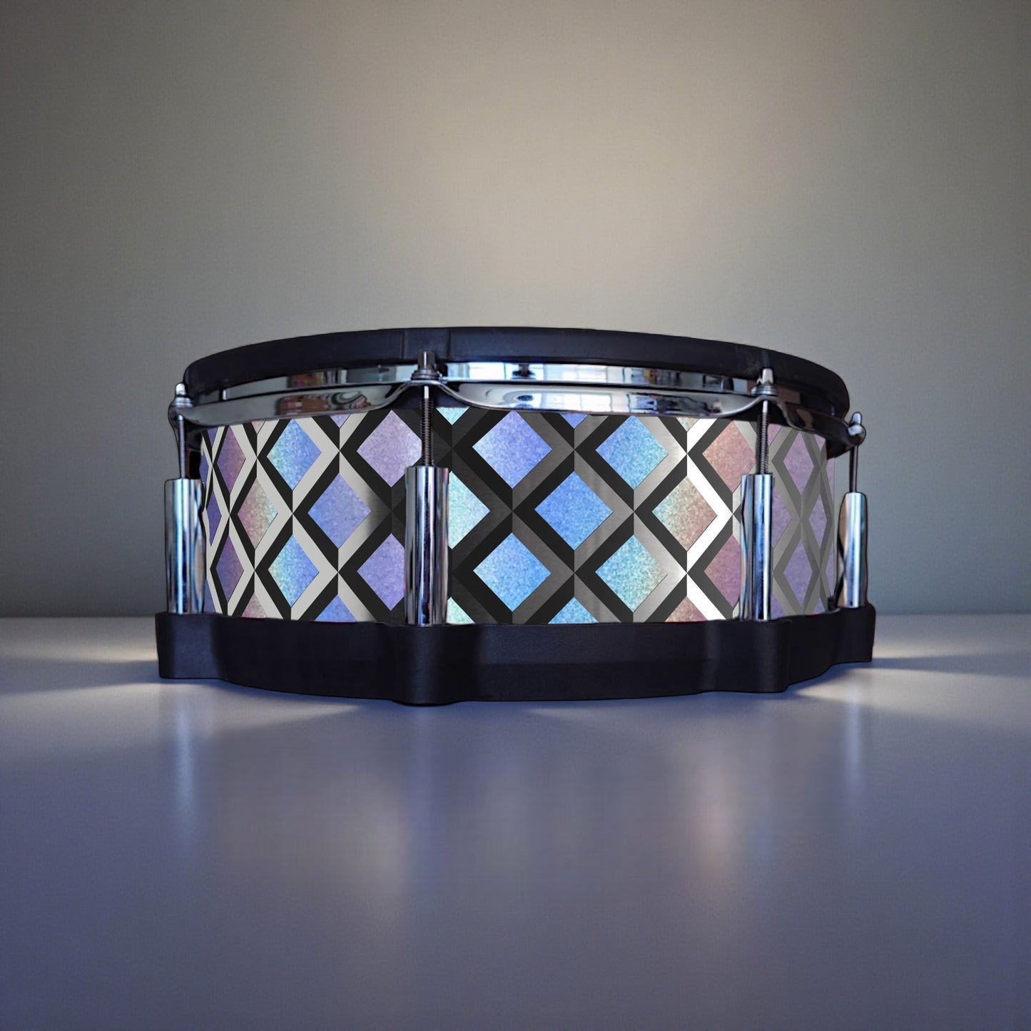 3D Tile Drum Wrap (Black Base)