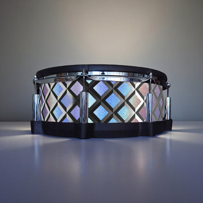 3D Tile Drum Wrap (Black Base)