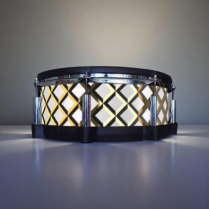 3D Tile Drum Wrap (Black Base)