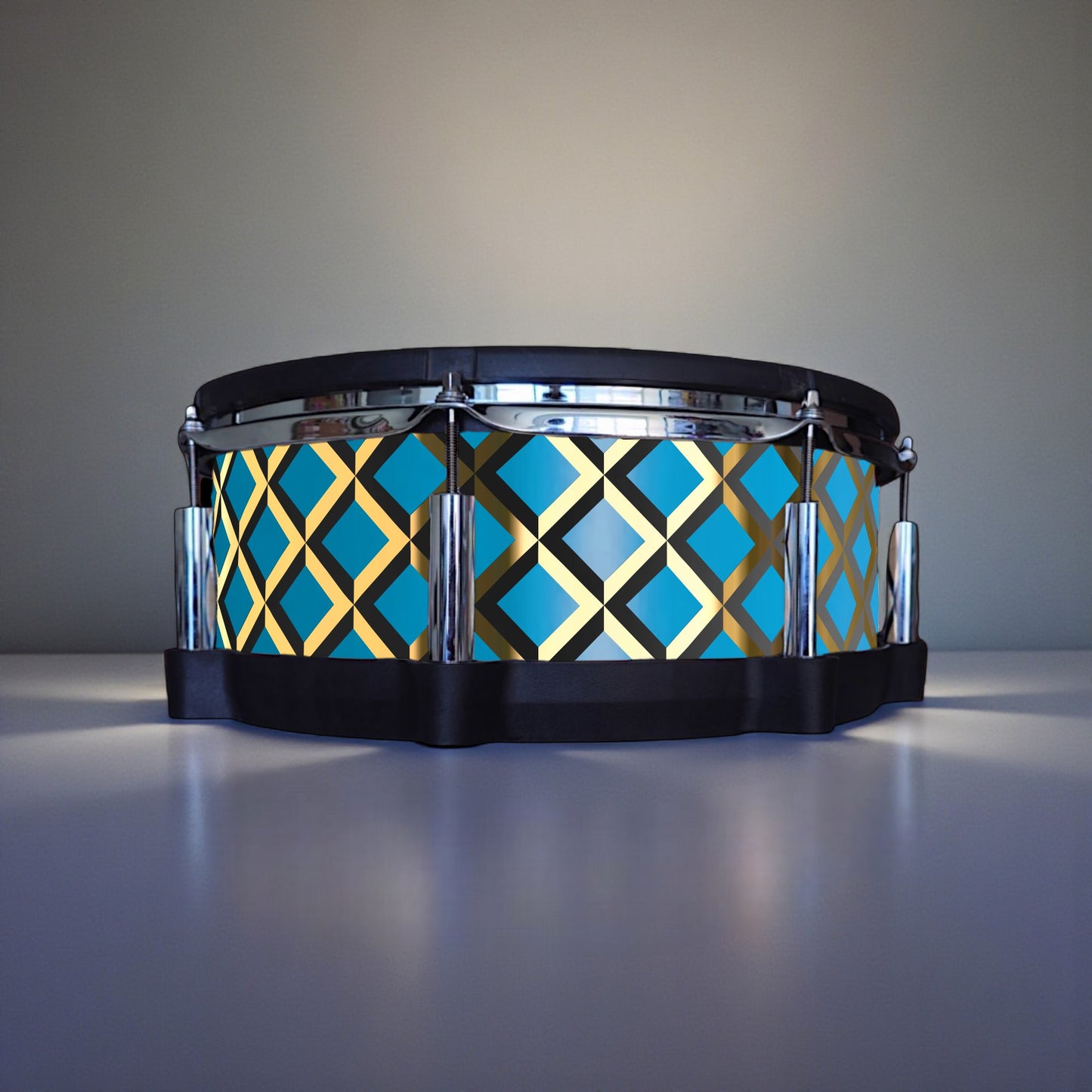 3D Tile Drum Wrap (Black Base)