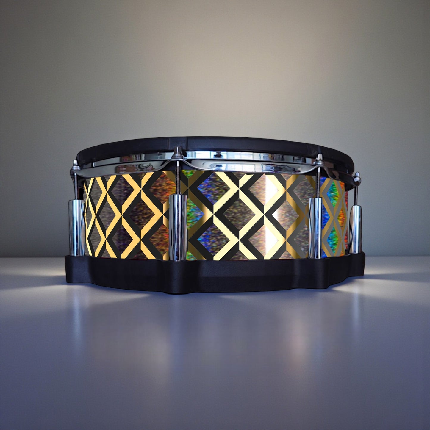 3D Tile Drum Wrap (Black Base)