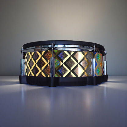 3D Tile Drum Wrap (Black Base)