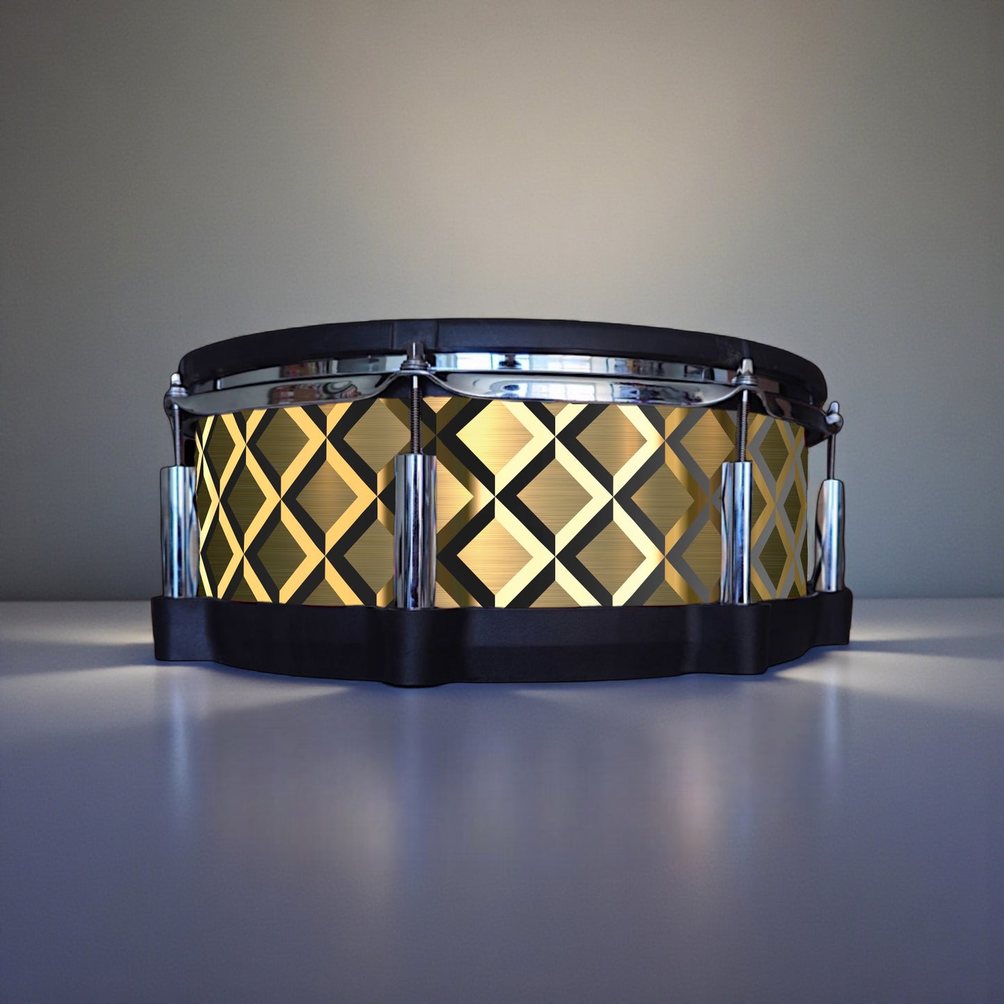 3D Tile Drum Wrap (Black Base)