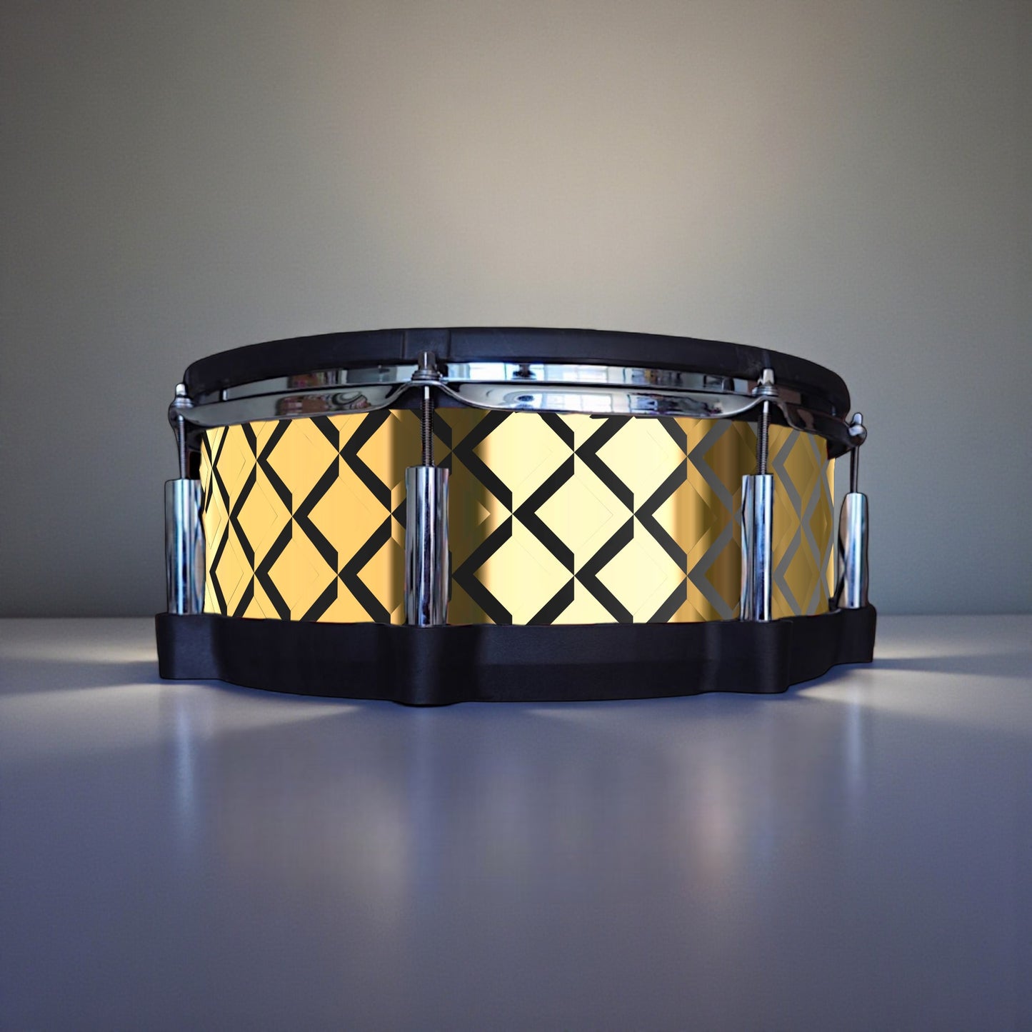 3D Tile Drum Wrap (Black Base)