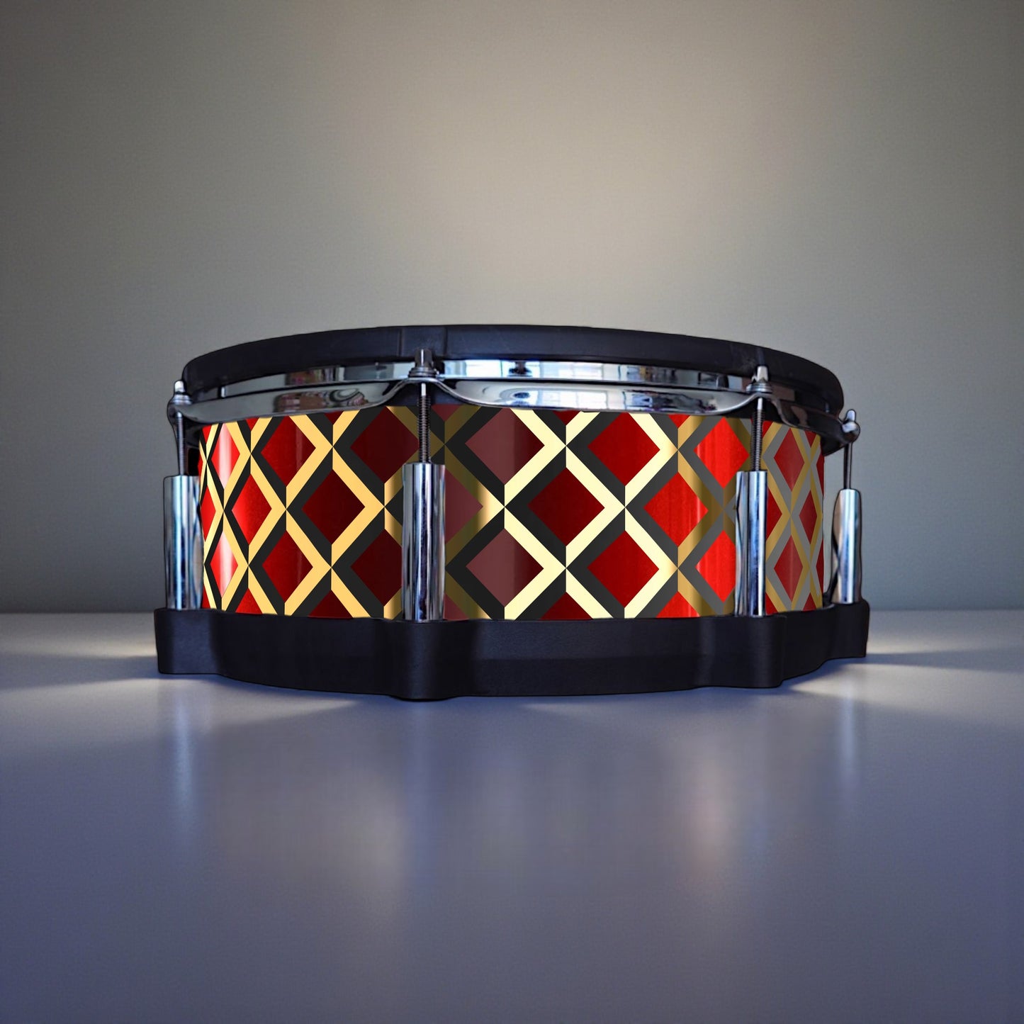3D Tile Drum Wrap (Black Base)
