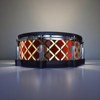 3D Tile Drum Wrap (Black Base)