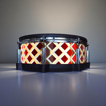 3D Tile Drum Wrap (White Base)