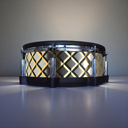 3D Tile Drum Wrap (Black Base)