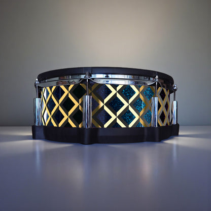 3D Tile Drum Wrap (Black Base)