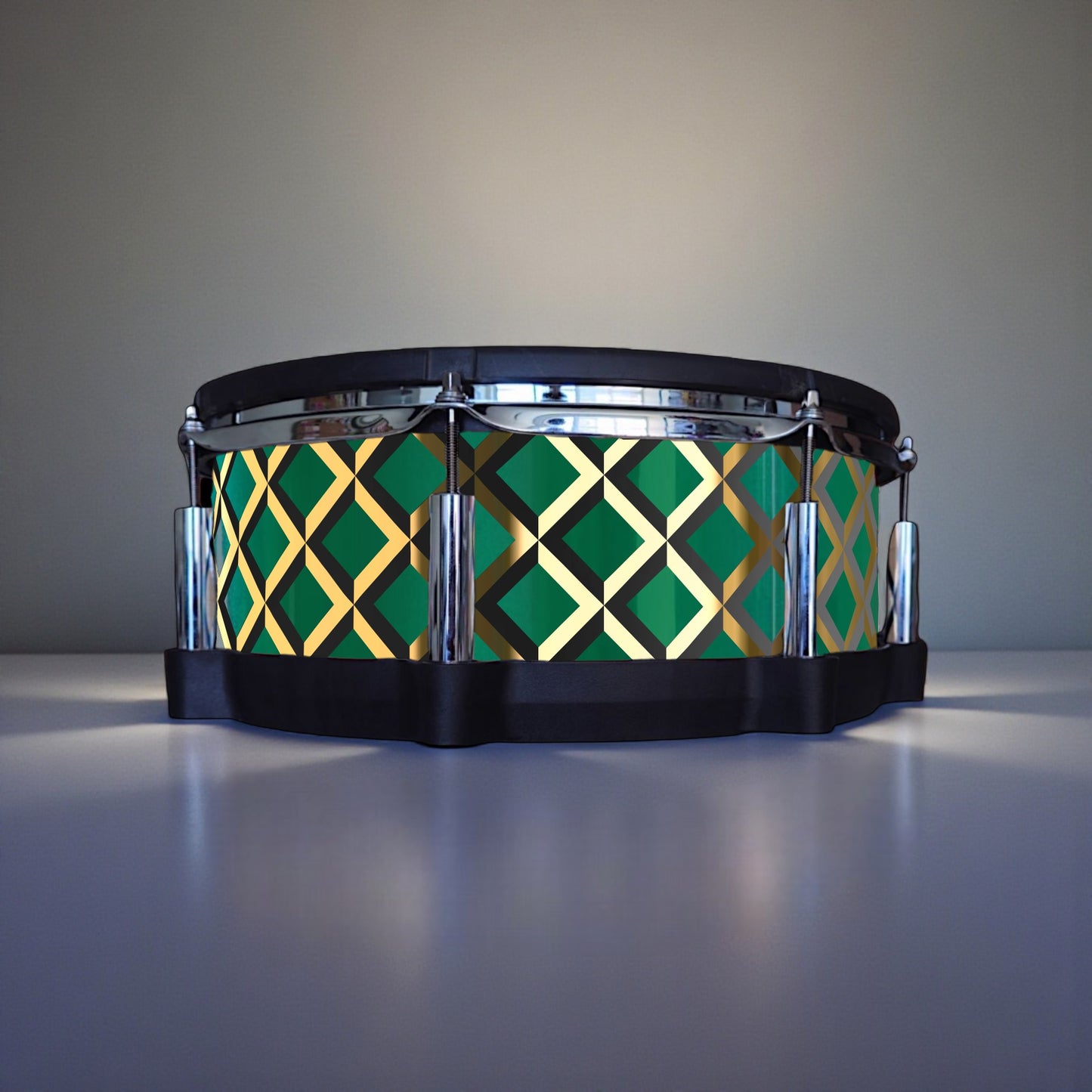 3D Tile Drum Wrap (Black Base)