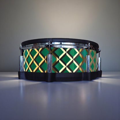 3D Tile Drum Wrap (Black Base)