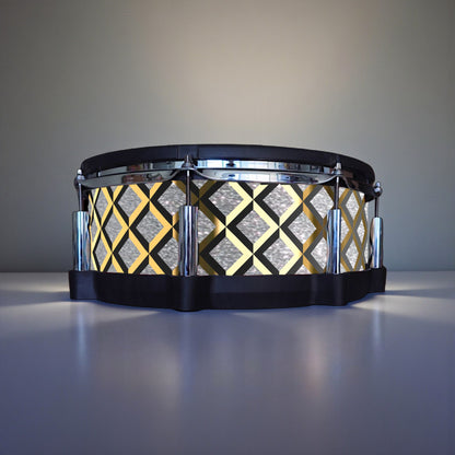 3D Tile Drum Wrap (Black Base)