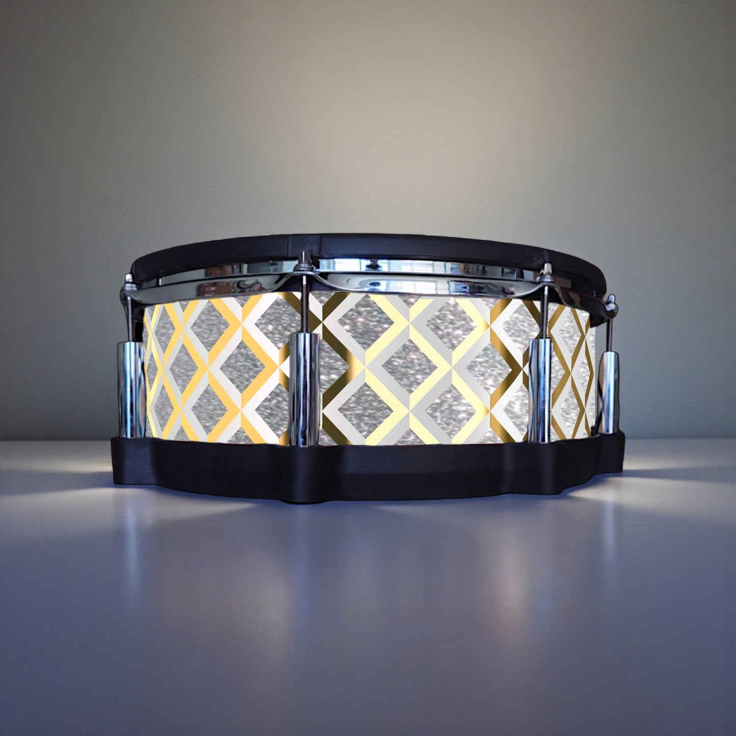 3D Tile Drum Wrap (White Base)