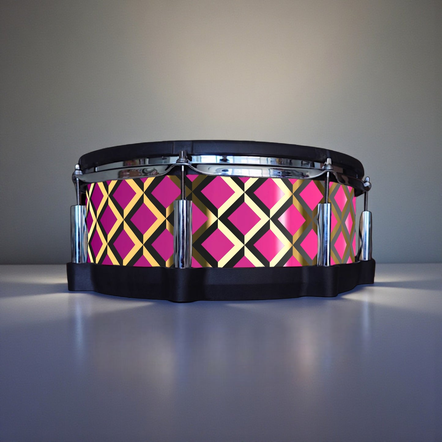 3D Tile Drum Wrap (Black Base)