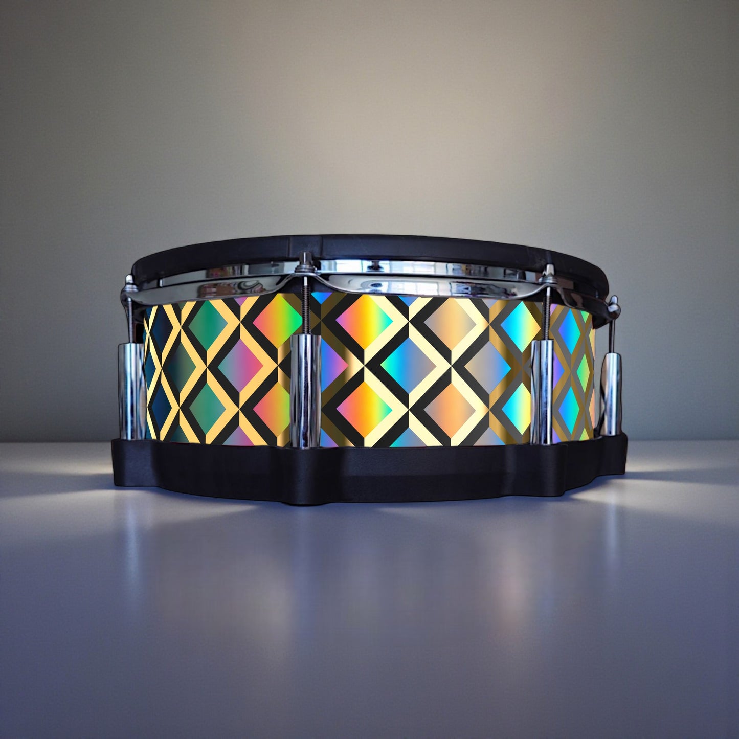 3D Tile Drum Wrap (Black Base)