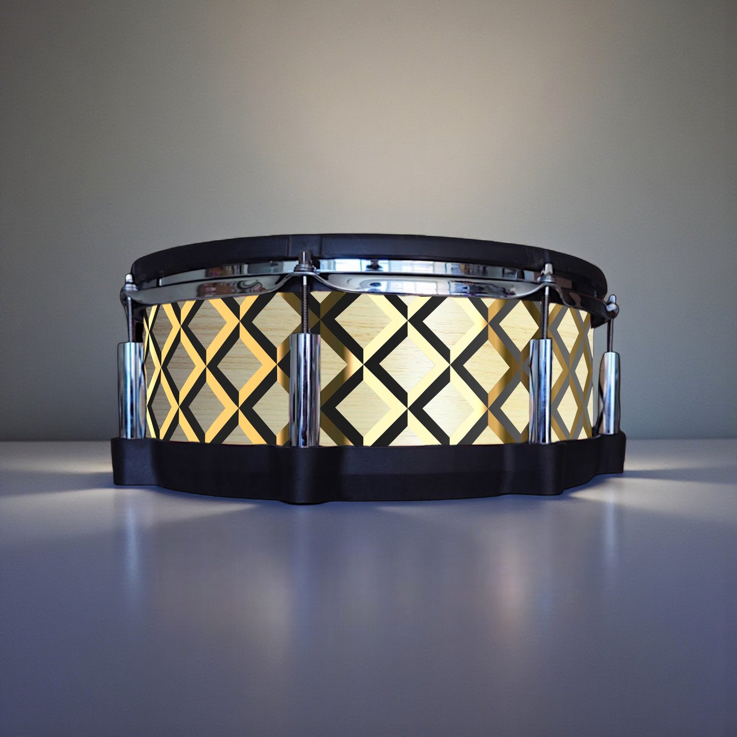 3D Tile Drum Wrap (Black Base)