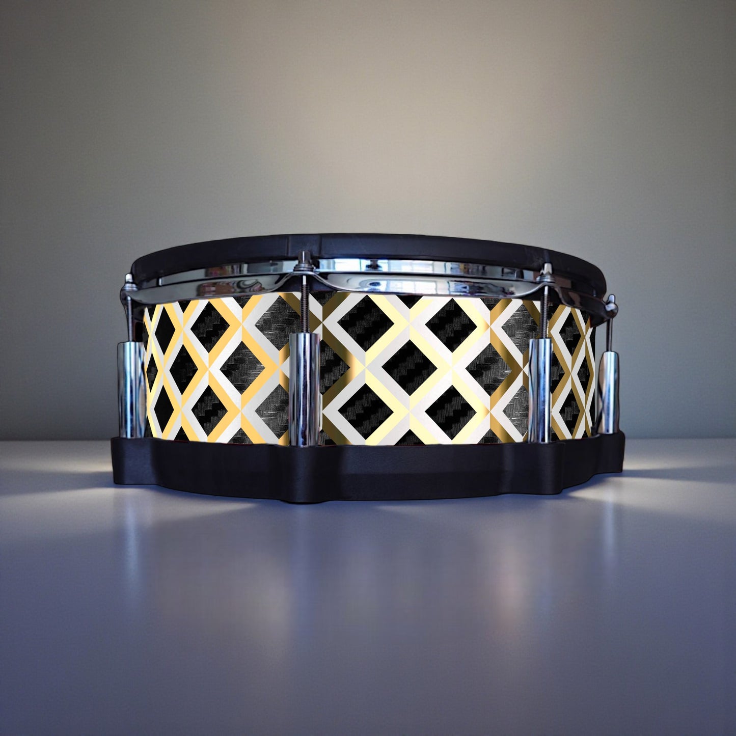 3D Tile Drum Wrap (White Base)