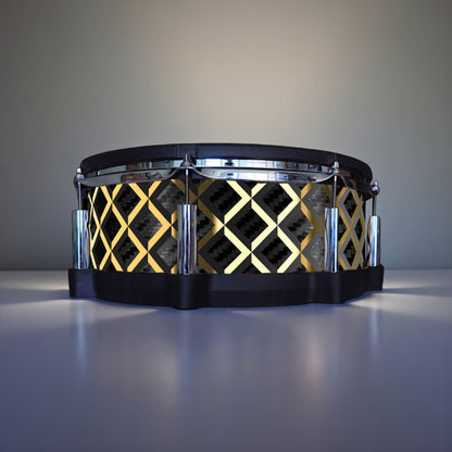3D Tile Drum Wrap (Black Base)