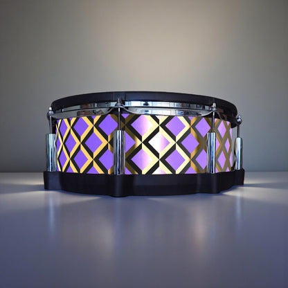 3D Tile Drum Wrap (Black Base)