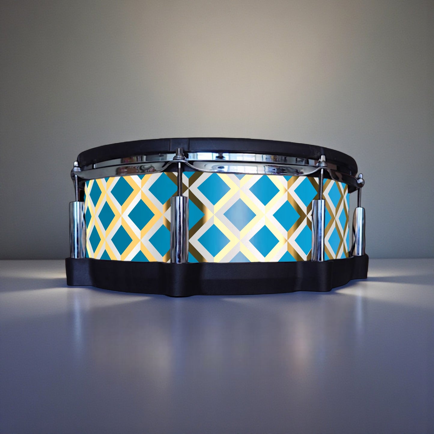 3D Tile Drum Wrap (White Base)