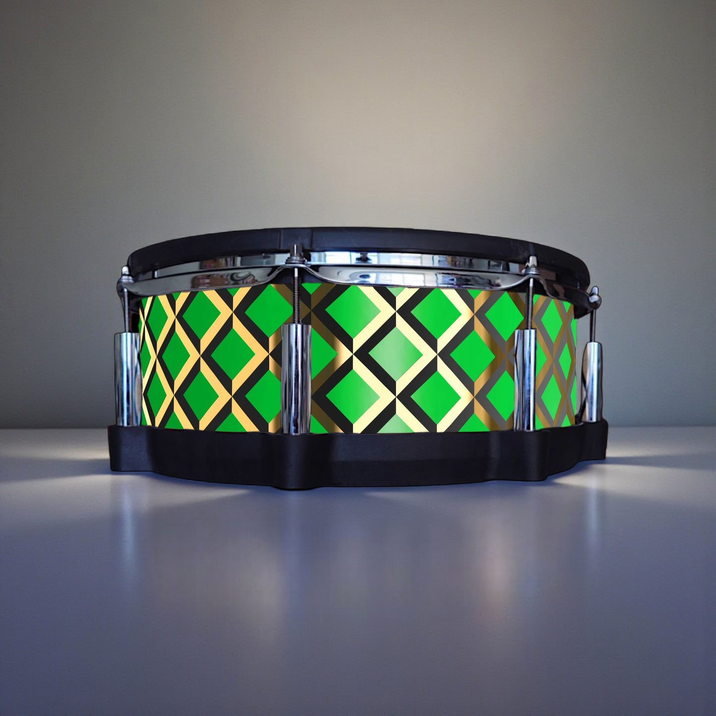 3D Tile Drum Wrap (Black Base)