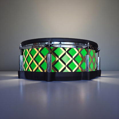 3D Tile Drum Wrap (Black Base)
